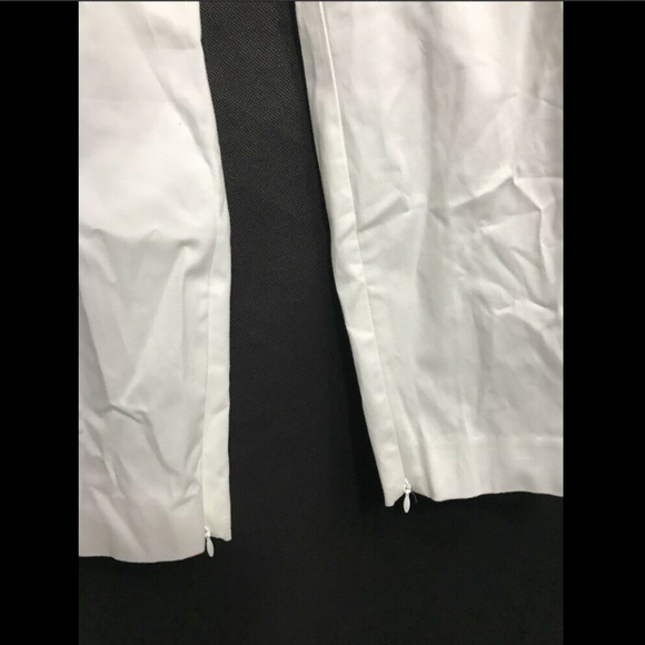 NWT! $265 Theory 'Tonerma Sateen'‎ Stretch Pant White [SZ 8 ] - Picture 4 of 8